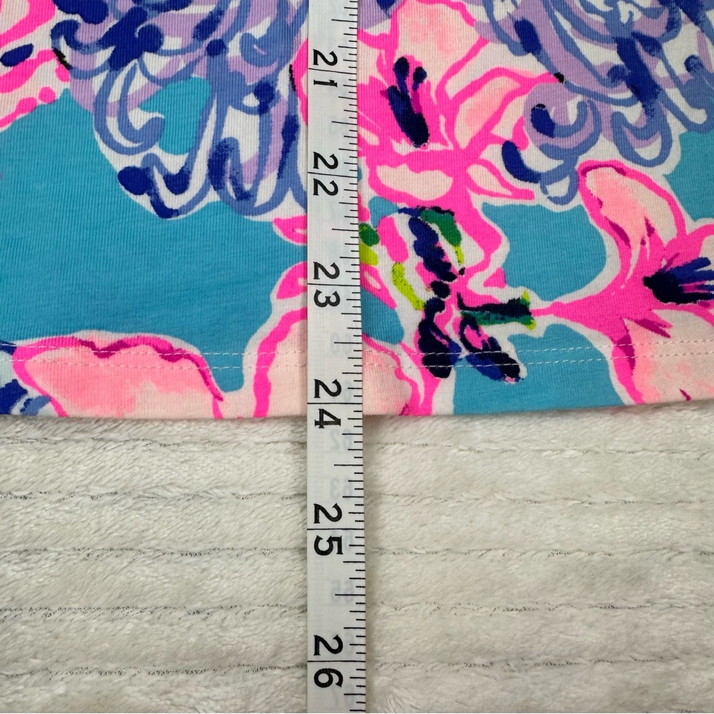 Lilly Pulitzer Floral Tristan Long Sleeve Twisted Keyhole Top Size Small - Picture 9 of 11